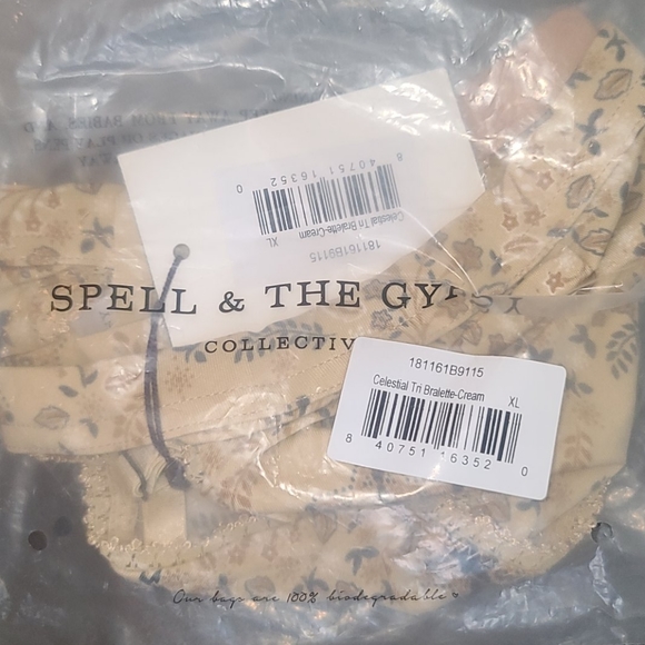 New spell designs celestial tri bralette cream XL - Picture 11 of 12